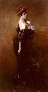 Portrait Of Madame Pages In Evening Dress